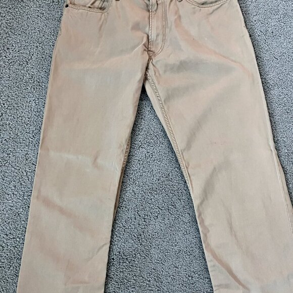 POLO RALPH LAUREN Dry Goods Straight Khaki Pants Men's Size 34/34- 5 Pocket -EUC - Picture 3 of 11